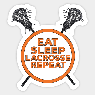 Eat Sleep Lacrosse Repeat Sticker